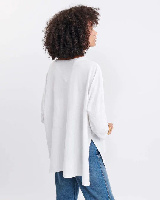 Catalina Slub Tee in White