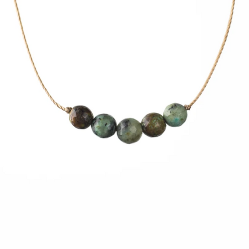 Intention Necklace in African Turquoise - Growth