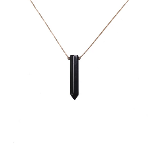 Dream Catcher Necklace in Black Oynx - Stress Relief