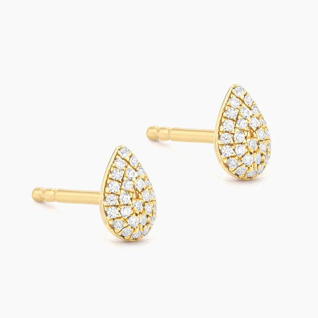 Drop Stud Earrings in Gold
