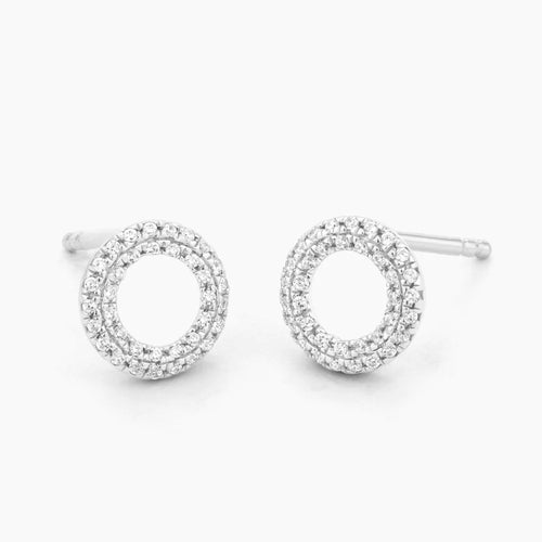 Sealed with a Kiss Studs in Silver