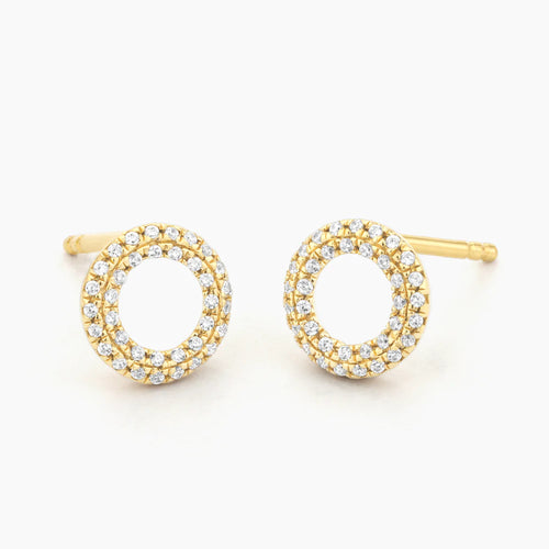 Sealed with a Kiss Studs in Gold