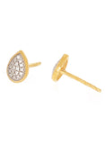 Teardrop Stud Earrings in Gold