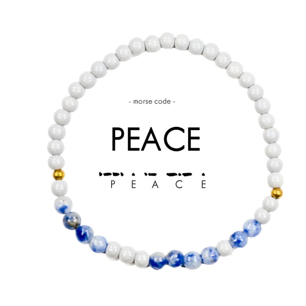Morse Code Bracelet | PEACE