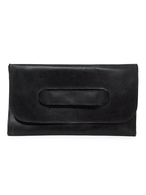 Mare Handled Clutch in Black