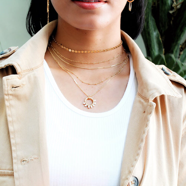 Bar & Link Chain Necklace