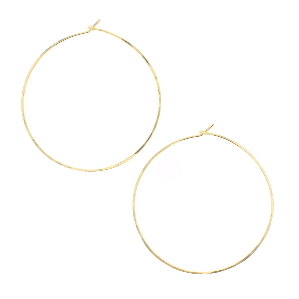 Round Hoops in Gold