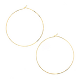 Round Hoops in Gold