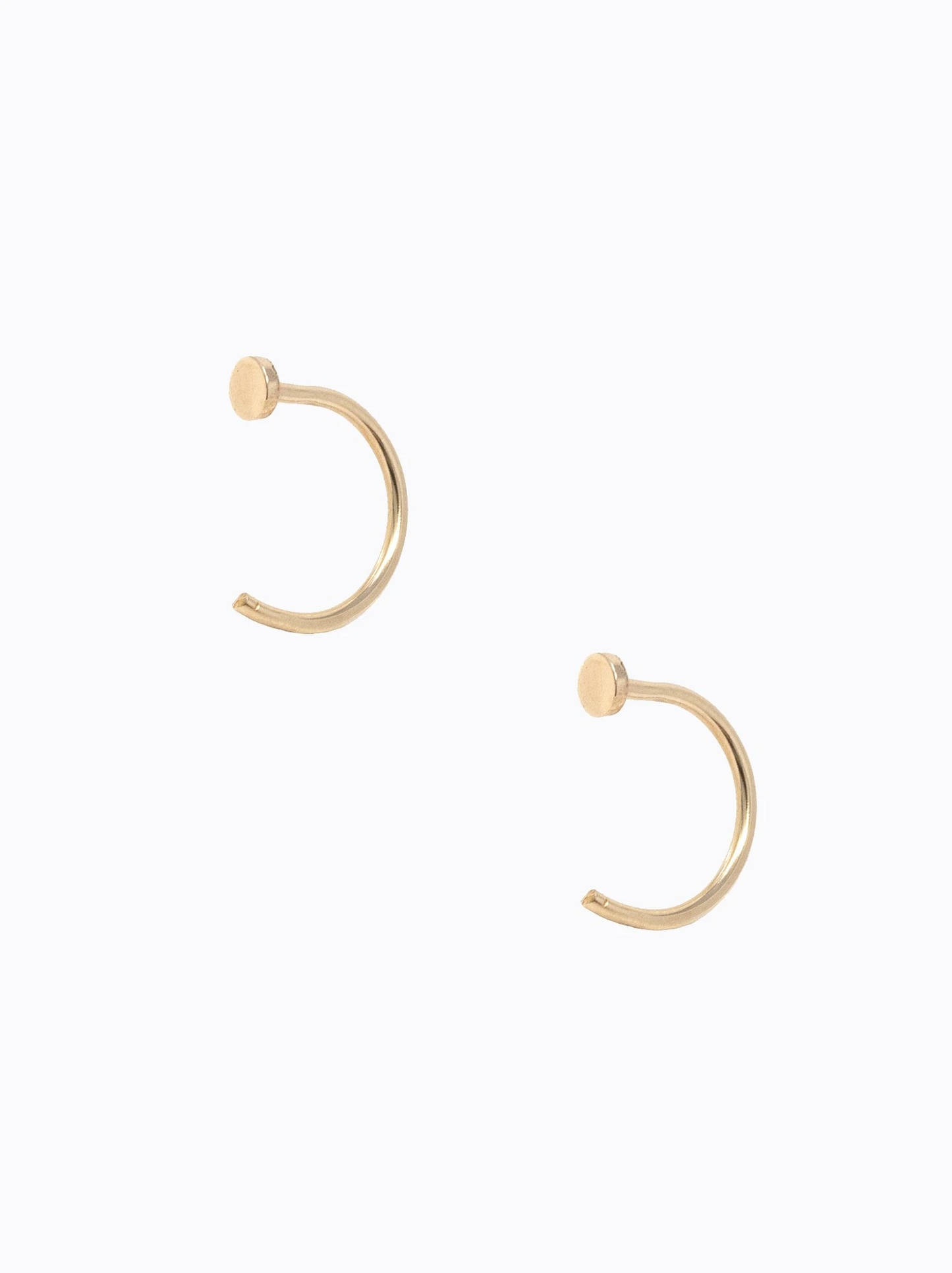 Illusion Hoop Earrings in Gold