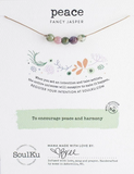 Intention Necklace in Fancy Jasper - Peace