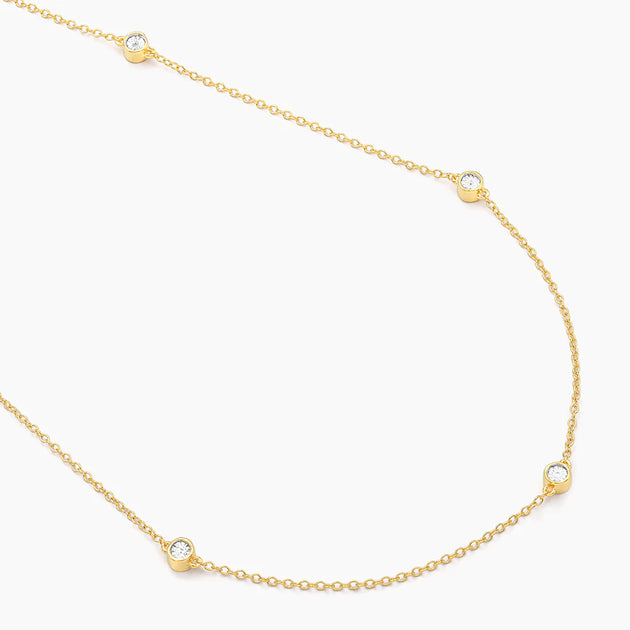 Dot to Dot Pendant Necklace, Gold