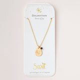 Intention Charm Necklace in Dalmatian/Gold