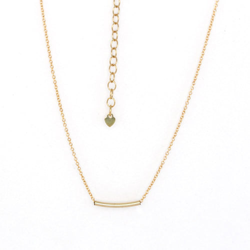 Small Gold Bar Necklace