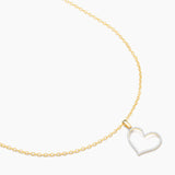 Genuine Heart Pendant Necklace in Gold