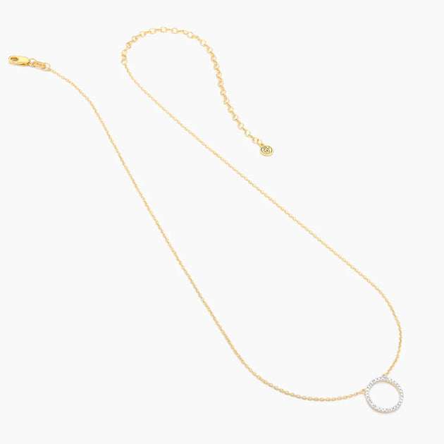 Standing O Necklace, Gold
