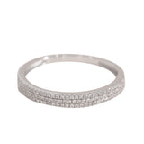 Triple Row Ring in Silver