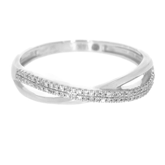 Crisscross Ring in Silver