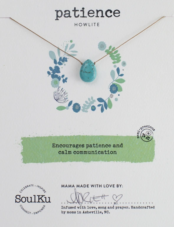 Soul Full of Light Necklace Howlite - Patience