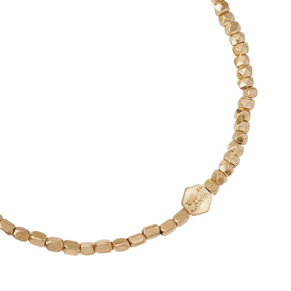 Mini Metal Stacking Bracelet in Gold