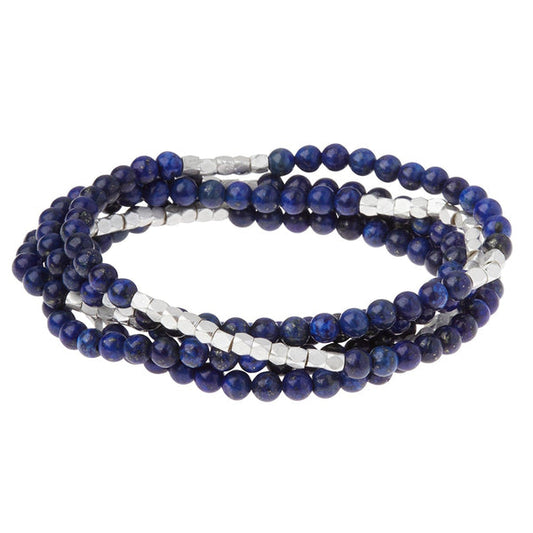 Stone Wrap in Lapis/Silver