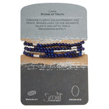 Stone Wrap in Lapis/Silver