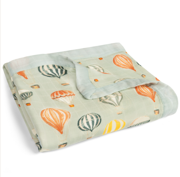 Bamboo Big Lovey Blanket in Vintage Balloons