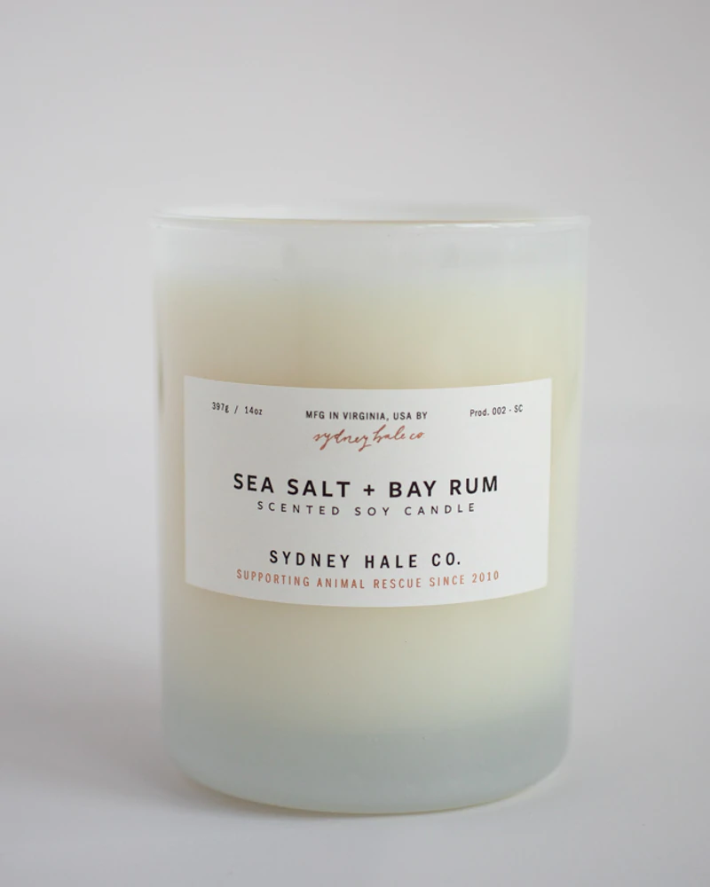 Sea Salt + Bay Rum Soy Candle