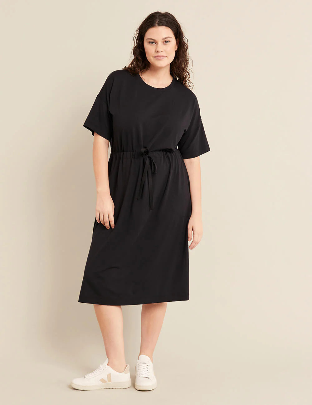 Buy Rigo Black Cotton T Shirt Dress - Dresses for Women 6911332