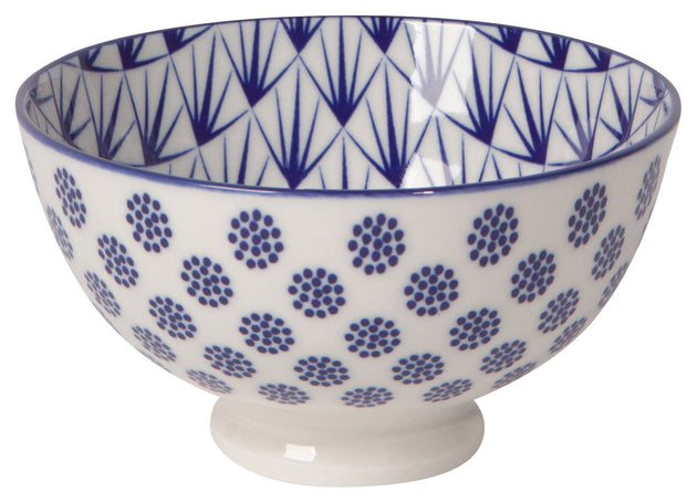 Blue Dots Stamped Bowl - 4"