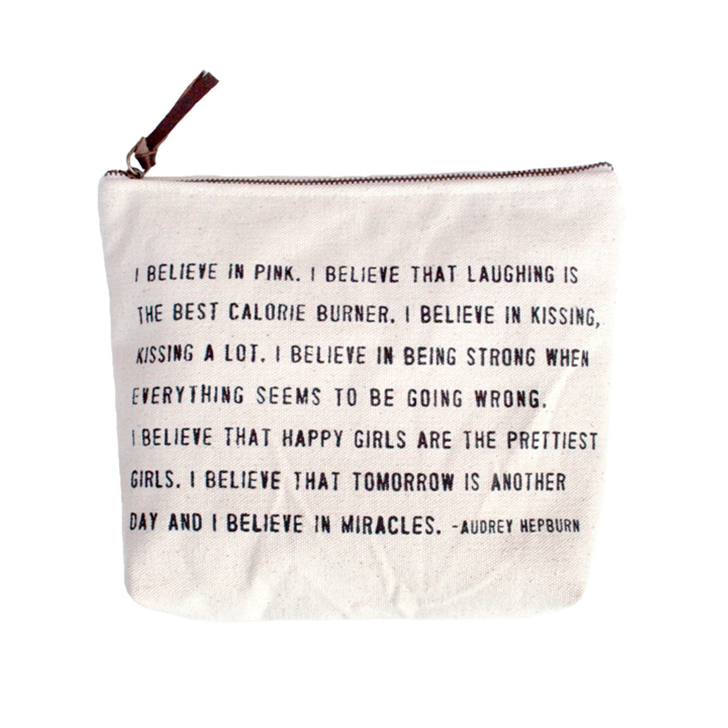 Canvas Quote Pouch Green Roost Culpeper Virginia Boutique