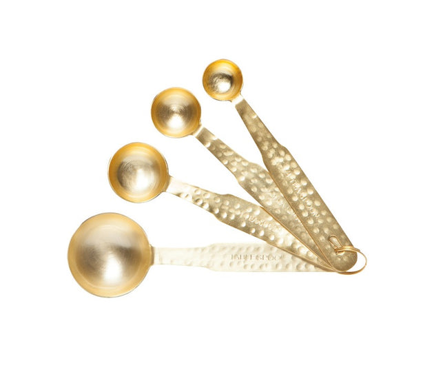 Gold Hammered Measuring Spoons