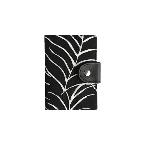 Batik Passport Cover - Black Fern