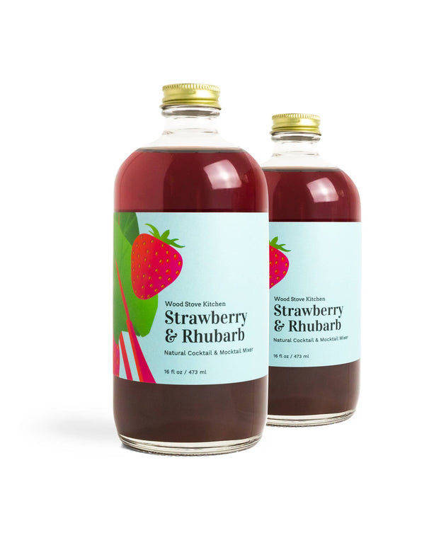Strawberry-Rhubarb Cocktail & Mocktail Mixer