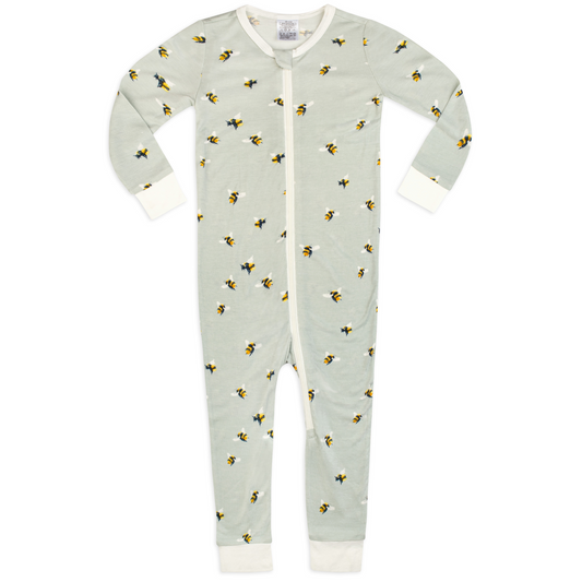 Zipper Pajamas in Bumblebees