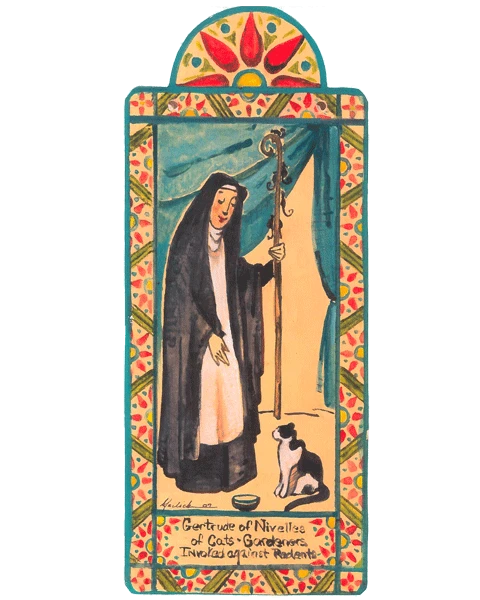 Pocket Saint | St. Gertrude of Nivielles - "Cats"