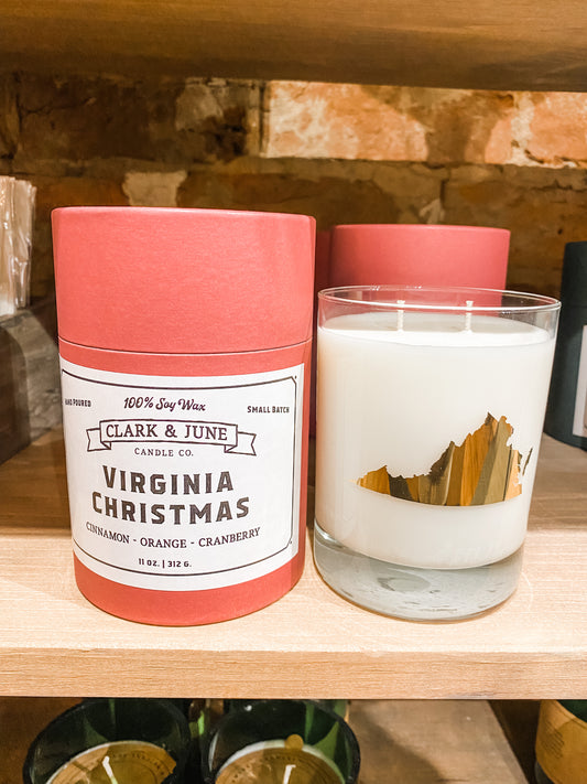 Virginia Christmas Candle | Cinnamon, Orange & Cranberry