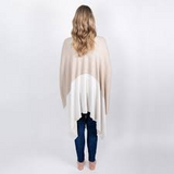 Organic Travel Wrap in Ivory Colorblock