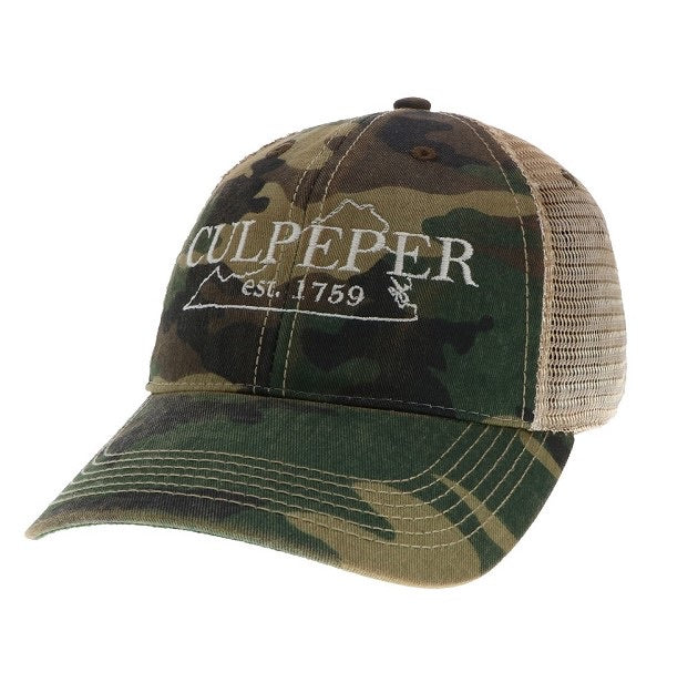 Culpeper Trucker Hat in Vintage Camo