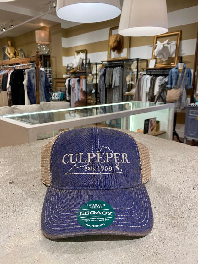 Culpeper Trucker Hat in Blue