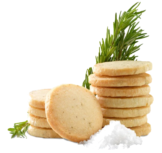 Salted Rosemary Shortbread Cookies