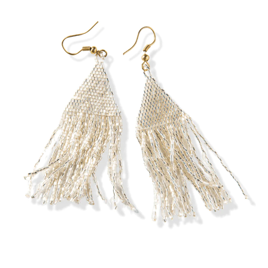 Silver Luxe Petite Fringe Earrings