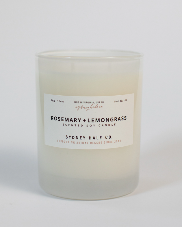 Rosemary + Lemongrass Soy Candle