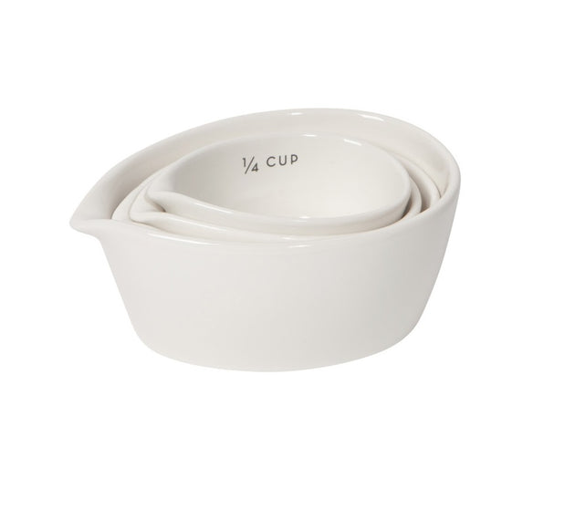 Ivory Stoneware Measuring Cups
