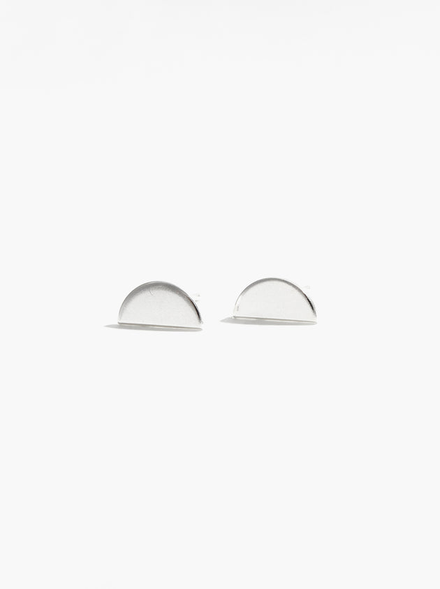 Luna Stud Earrings in Silver