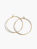 Minka Thin 1.5" Hoop Earrings in Gold