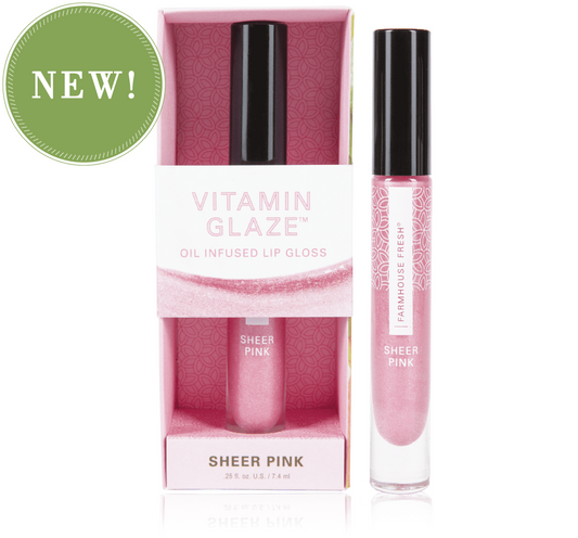Vitamin Glaze™ Oil Infused Lip Gloss – Sheer Pink