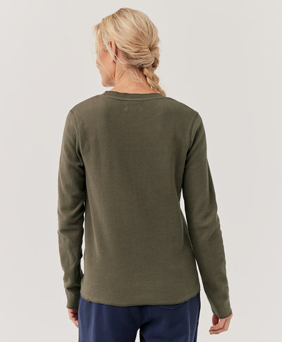 Women’s Thermal Waffle Henley